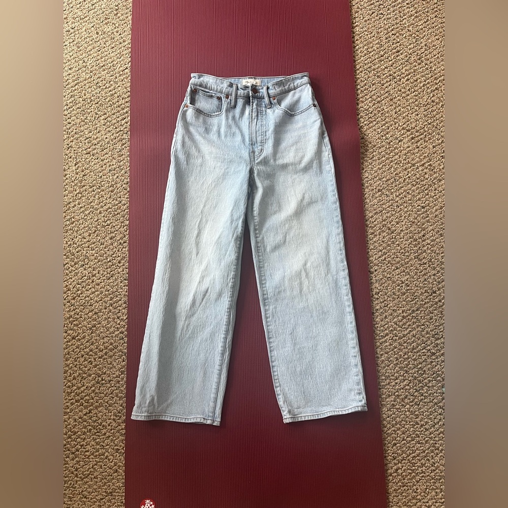 Madewell The Perfect Vintage Wide-Leg Crop Jean Denim Size 27